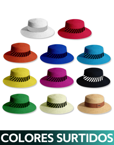 Sombrero Colores Surtidos x 12 Unds.