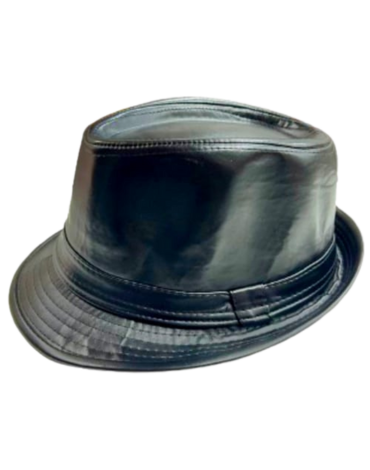 Sombrero de Invierno Eco Cuero Ala Corta x 6 Unds.