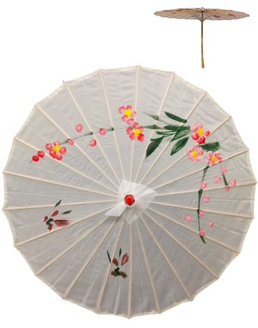 Sombrilla China Colores Surtidos x 10 Unds. Medida: 82 x 82 x 47 cm aprox.