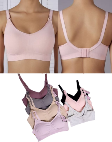 Sostén Maternal Colores Surtidos x 12 Unds. Tallas: S - M - L - XL