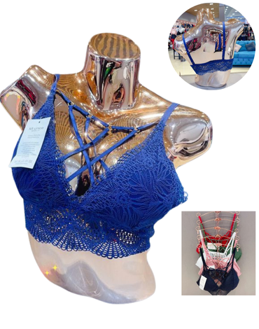 Bralette de Dama Colores Surtidos x 12 Unds. Talla: Estandar