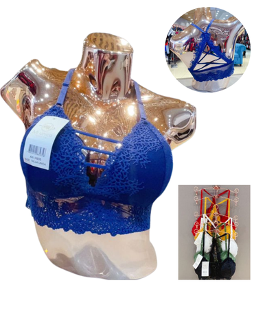 Bralette de Dama Colores Surtidos x 12 Unds. Talla: Estandar