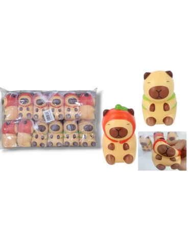 Juguetes Squishy Diseño Capybara con Olor x 12 Unds.