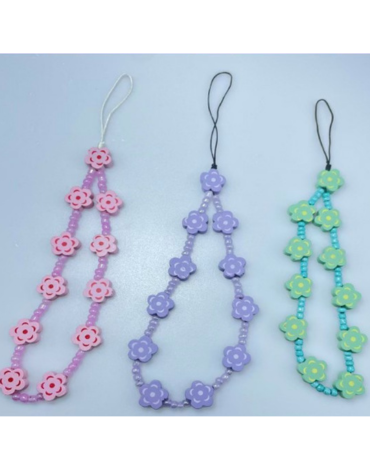 Strap para Celular Diseño Florecitas x 12 Unds.