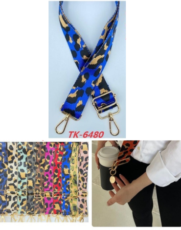 Strap para Carteras Ajustable Animal Print Colores Surtidos x 10 Unds.