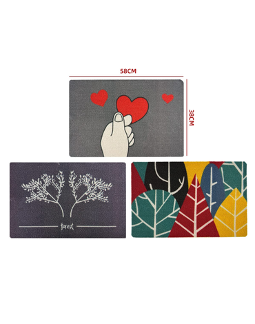 Tapete para Casa Decorativo x 12 Unds. Medidas: 38 × 58 cm aprox.