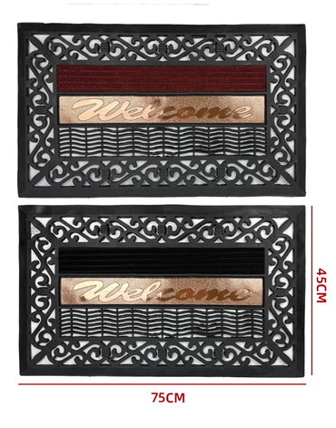Tapete Exterior Casa Decorativo x 12 Unds. Medidas: 45 × 75 cm aprox.