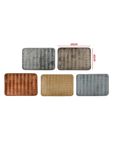 Tapete para Baño Decorativo Chunky x 12 Unds. Medidas: 60 × 40 cm aprox.