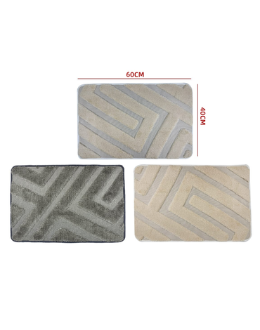 Tapete para Baño Decorativo x 12 Unds. Medidas: 60 × 40 cm aprox.