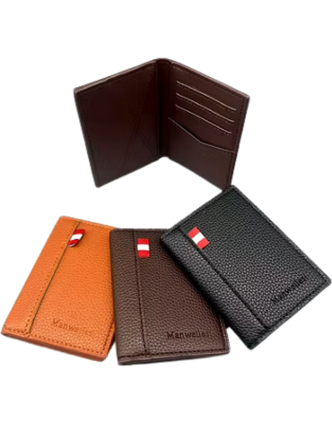 Billeteras para Hombre Eco Cuero Colores Surtidos x 12 Unds.Medida: 10.6 x7.7 cm aprox.