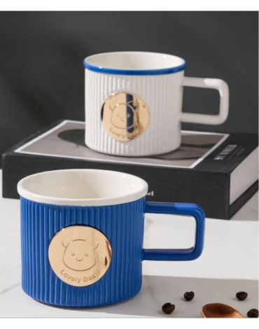 Taza Diseño Osos Colores Surtidos x 4 Unds. Medida: 350 ml aprox.