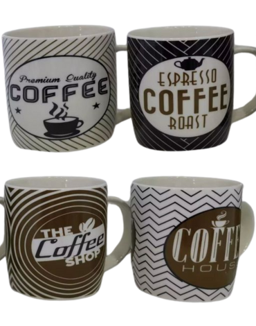 Taza de Porcelana Modelos Surtidos x 6 Unds.