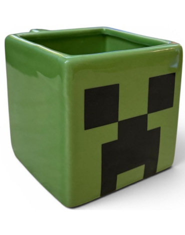 Tazón de Cerámica Minecraft Creeper en Caja x 4 Unds.