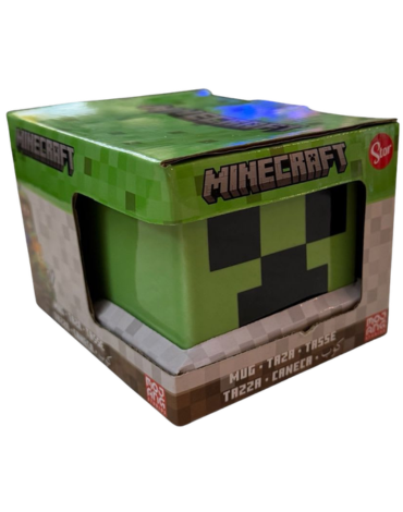 Tazón de Cerámica Minecraft Creeper en Caja x 4 Unds.