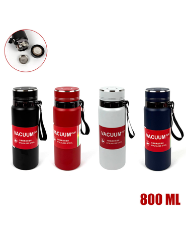 Termo Individual Acero Inoxidable x 4 Unds. Capacidad : 800 ML