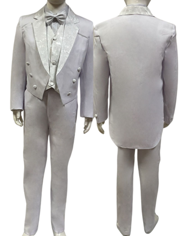 Traje Elegante para Niños Color Blanco x 12 Unds. Tallas: 6 - 8 - 10 - 12 - 14 - 16