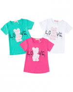 Polera Niña Colores Surtidos x 15 Unds. Talla: 4 a 12 años.