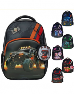 Mochila Escolar Diseños Surtidos x 6 Unds. Medida: 39 x 30 cm aprox.