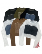 Polera de Algodon con Jeans Lola Colores Surtidos x 12 Unds.Talla: Standar