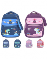 Mochila Escolar Diseños Surtidos x 4 Unds. Medida: 40 x 30 cm aprox.