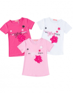 Polera Niña Colores Surtidos x 15 Unds. Talla: 4 a 12 años.