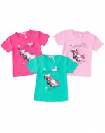 Polera Niña Colores Surtidos x 15 Unds. Talla: 1 a 5 años.