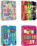 Bolsa de Regalo Colores Surtidos x 12  Unds. Medida: 31 x 12 x 40 cm aprox.