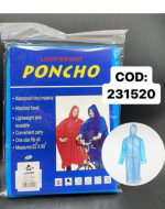 Poncho Impermeable Adulto Colores Surtidos x 12 Unds. Talla: Unica