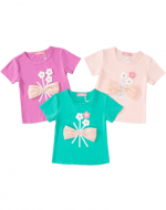 Polera Niña Colores Surtidos x 15 Unds. Talla: 4 a 12 años.