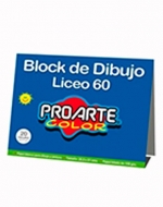 Block De Dibujo Liceo 60. 20 Hojas PROARTE  x 12 Unds