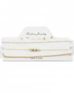 24 Set de Choker y Aros (1 Set Trae 3 Gargantillas - 3 Pares de Aros)