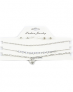 24 Set de Choker y Aros (1 Set Trae 3 Gargantillas - 3 Pares de Aros)