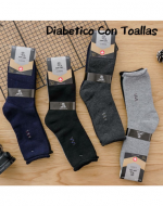 Calcetas de Hombre Larga Diabetico Toalla x 2 Docenas. Talla: 39 - 45