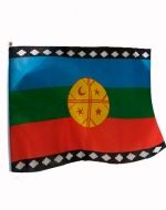 Bandera de Mapuche x 12 Unidades  Medida: 90 x 60 cm aprox