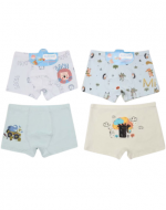 Bóxer de Niño Estampado Colores Surtidos x 12 Unds. Tallas: 22 (5-7) / 24 (8-10) / 26 (10-12) / 28 (12-14)