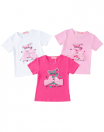 Polera Niña Colores Surtidos x 15 Unds. Talla: 1 a 5 años.