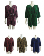Polera de Dama Colores Surtidos x 6 Unds Talla: Standar ( M a la XL )