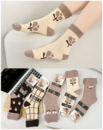 Calcetas de Mujer Con Toalla x 2 Docenas. Talla: 35 - 40