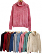Chaleco Chenille de Mujer Colores Surtidos x 6 Unds.Talla: Estándar