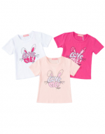 Polera Niña Colores Surtidos x 15 Unds. Talla: 1 a 5 años.