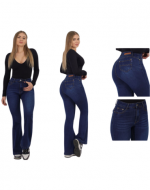 Jeans Flare de Dama Elasticado x 12 Unds.Tallas: 36 a la 46
