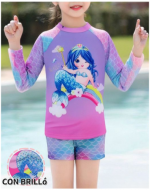 Traje de Baño para Niña Colores Surtidos x 12 Unds.Talla: 6 a la 12