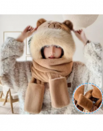 Gorro y Bufanda de Capibara. 12 Unid.