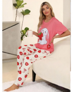 Pijama de Mujer 3 Pcs Poliéster Colores Surtidos x 12 Unds. Talla: M / L - XL / XXL