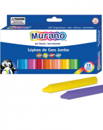 6 Cajas Lápices de Cera Jumbo Redondos (1 Caja Trae 12 Colores)