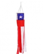 Adorno Colgante Bandera Chilena x 6 Unds.Medida:1.00 Metros