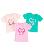 Polera Niña Colores Surtidos x 15 Unds. Talla: 1 a 5 años.
