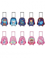 Mochila Escolar Diseños Surtidos x 4 Unds. Medida: 32 x 25 cm aprox.