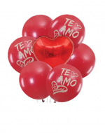 6 Set de Globos Látex Te Amo (7 PCS)
