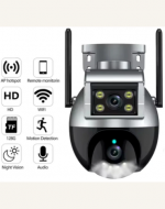 Cámara de Seguridad WiFi Exterior 4MP PTZ Doble Lente con Zoom 11x y Visión Nocturna x1